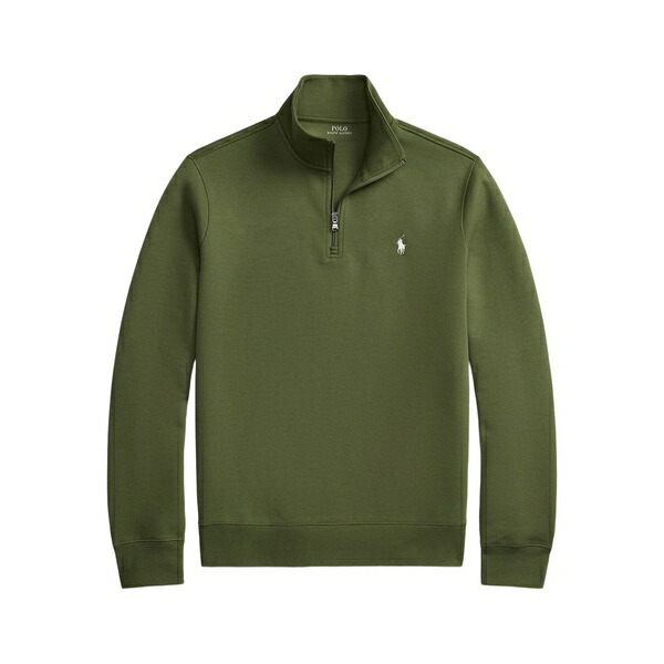 ラルフローレン メンズ パーカー・スウェットシャツ アウター Quarter-zip sweatshirt Green