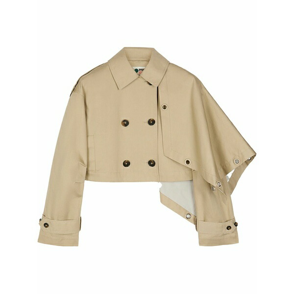 ポーツ 1961 レディース 上衣＆上衣 アウター Asymmetric trench jacket Neutrals