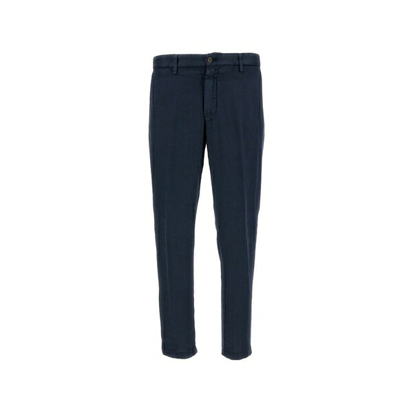 ブリ後押し 1949 メンズ 心地好いズボン下 ボトムス Linen trousers Blue