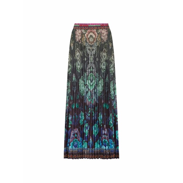 ピエール＝ルイ・マシア レディース スカート ボトムス Pleated floral-print maxi skirt Green｜asty