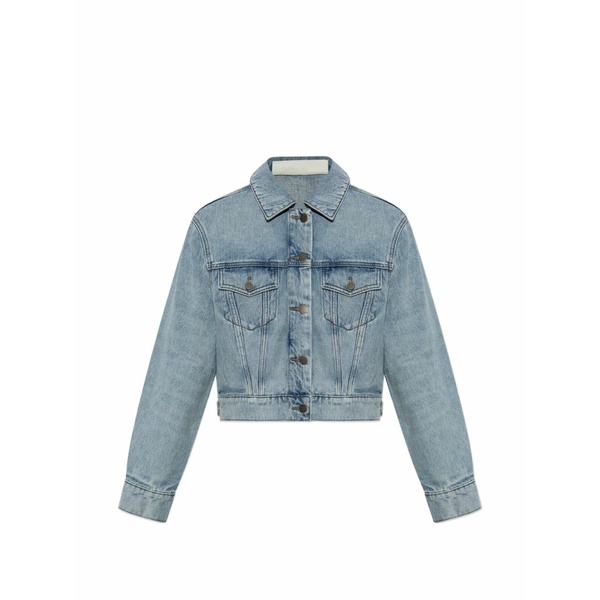 エフオージーエッセンシャルズ レディース 上衣＆上衣 アウター Essentials cropped denim jacket Blue