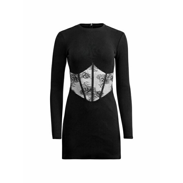 フレーデュマール レディース 衣裳 トップス Bouquet-lace boned MIDI dress Black