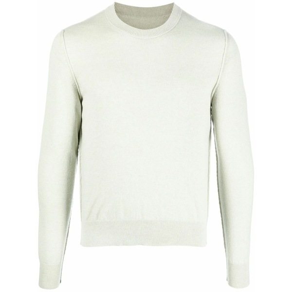 マルタンマルジェラ レディース 編み物\u0026スウェーター アウター Crew-neck cashmere jumper Green