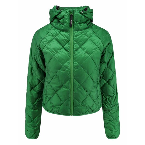 アスペジ レディース 上衣＆上衣 アウター Zip hooded jacket Green