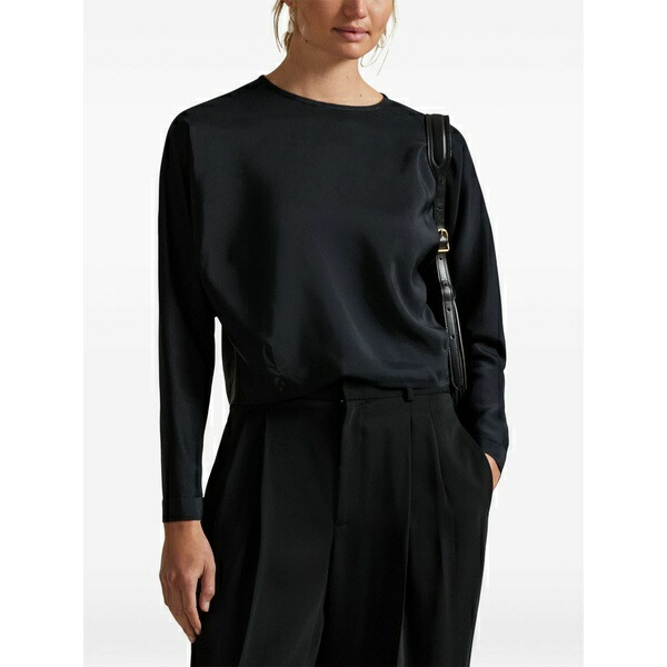 ラルフローレン レディース プルオーバー トップス Crew-neck blouse Black