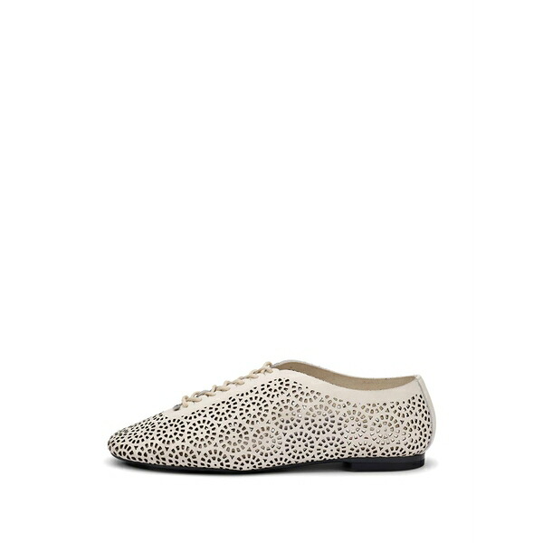 亭主持ち レディース サンダル シューズ Laser-cut lace-up shoes Neutrals