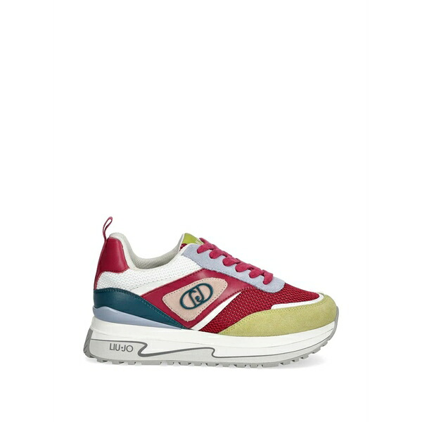リュージョー レディース スニーカー シューズ Logo suede sneakers Red