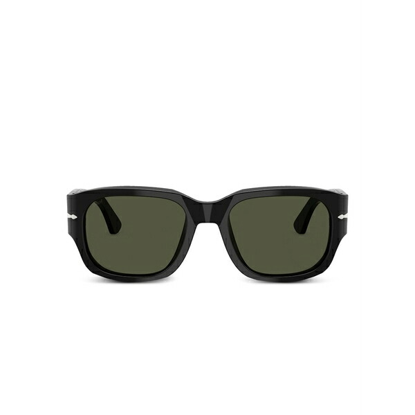 ペルソル メンズ サングラス・アイウェア 付属物 Acetate square-frame sunglasses Black