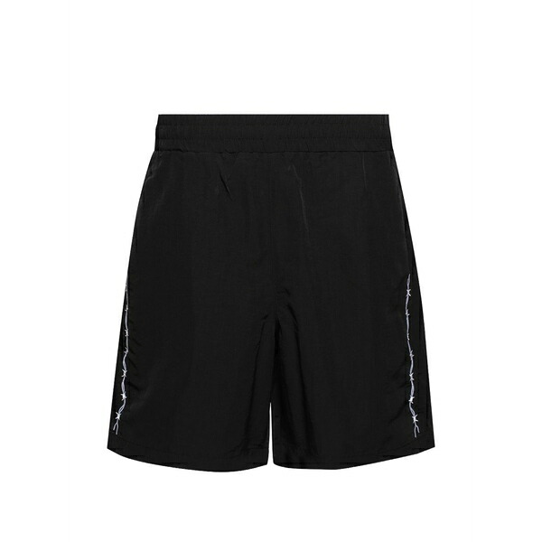 ウォーレンロータス メンズ 心地好いズボン下 ボトムス Barbed-wire track shorts Black