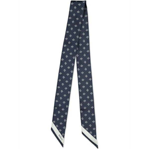 マルベリー メンズ マフラー・ストール・スカーフ アクセサリー Tree-jacquard scarf Blue｜asty