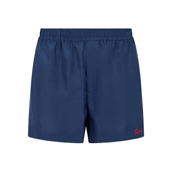 ディースクエアード メンズ 心地よいズボン下 ボトムス Aloha souvenir shorts Blue