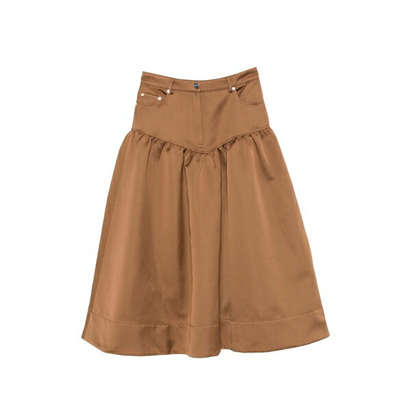 ガニー レディース スコート ボトムス Gathered yoke skirt Neutrals
