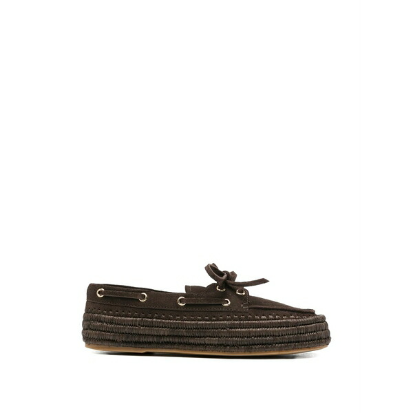 パロマ バルセロ レディース スリッポン・ローファー シューズ Tie detail boat shoes Brown|asty