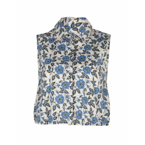 デレクラムテンクロスバイ レディース プルオーバー トップス Faee floral-print sleeveless shirt Neutrals