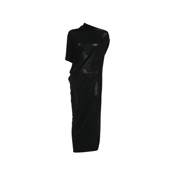 イザベル・ベネナート レディース ワンピース トップス Asymmetric-neck draped maxi dress Black｜asty