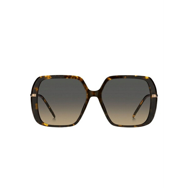 主任者 レディース 黒眼鏡＆アイウェア 付属物 Tortoiseshell geometric sunglasses Brown