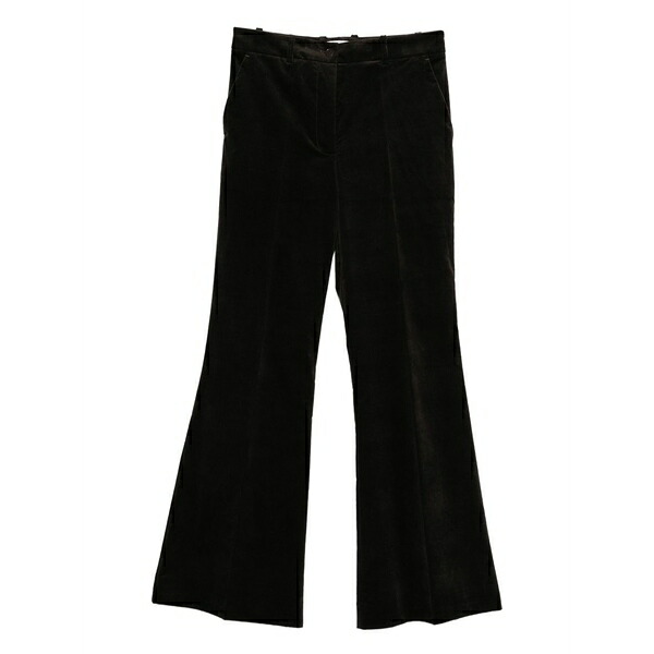 パロッシュ レディース 心地よいズボン下 ボトムス Velvet flared trousers Brown