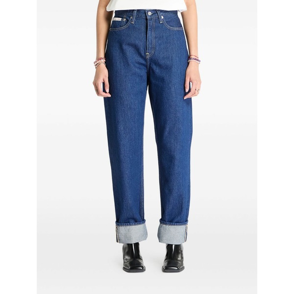 カルバンクライン レディース ジーンズズボン下 ボトムス High-waist jeans Blue