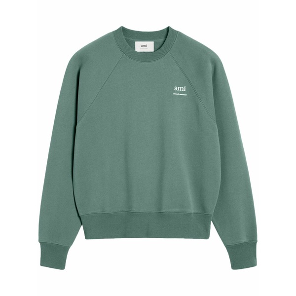 意中の女 メンズ パーカー・スウェットシャツ アウター Ami alexandre mattiussi organic-cotton sweatshirt Green