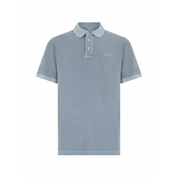 ガント メンズ スポーツシャツ トップス Sunfaded cotton polo shirt Blue