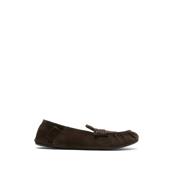 アクネ ストゥディオズ メンズ スリッポン・ローファー シューズ Suede loafers Brown