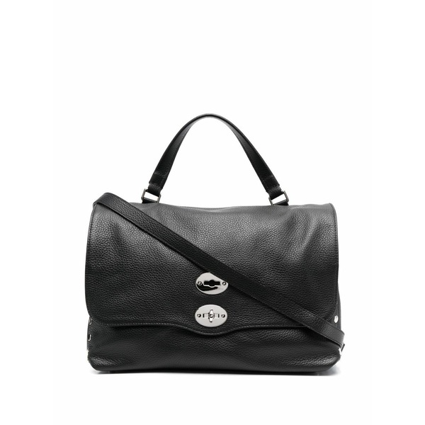 ザネラート レディース ショルダーバッグ 御徒面子 Medium postina￠ studded tote bag Black