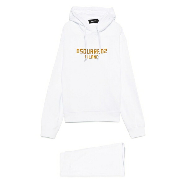 ディースクエアード レディース 心地よいズボン下 ボトムス Cotton track suit White