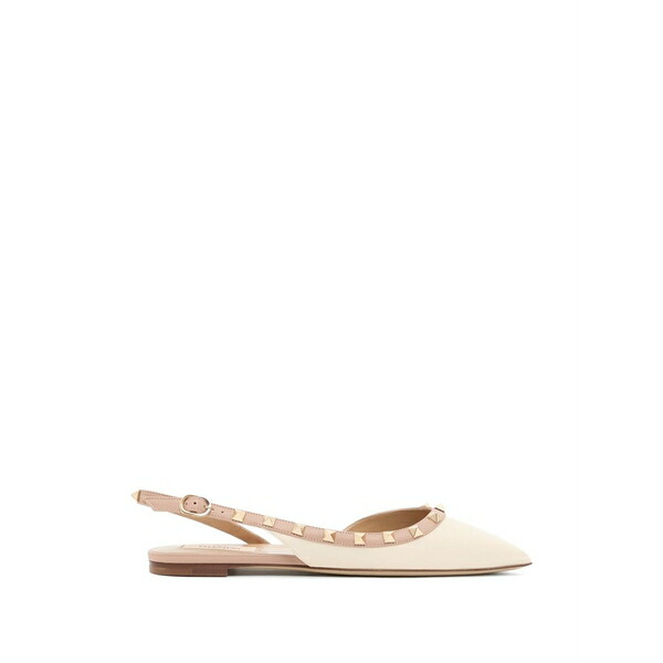 ヴァレンティノ ガラヴァーニ レディース パンプス シューズ Rockstud calfskin flap pumps  Neutrals