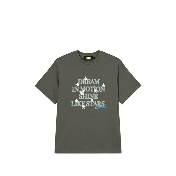 ミニ皮膚軟化剤 レディース プルオーバー トップス Star-motif t-shirt Grey
