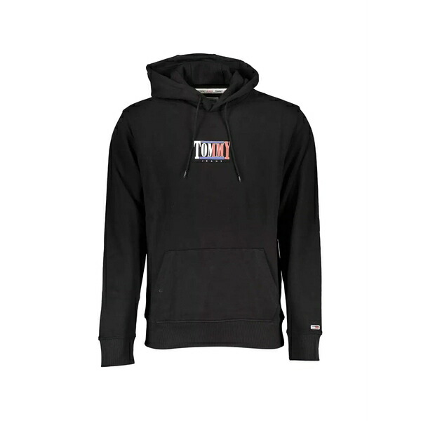トミー ヒルフィガー メンズ パーカー・スウェットシャツ アウター Chest logo hoodie Black