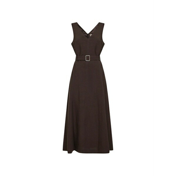 ブランカ ヴィータ レディース 衣裳 トップス V-neck belted MIDI dress Brown