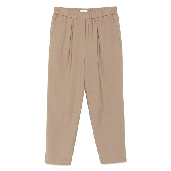 マルコポーロ レディース 心地よいズボン下 ボトムス Pleated-front trousers Neutrals