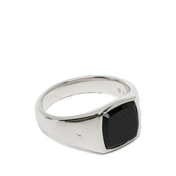 トムウッド レディース リング アクセサリー Kay onyx ring Silver|asty