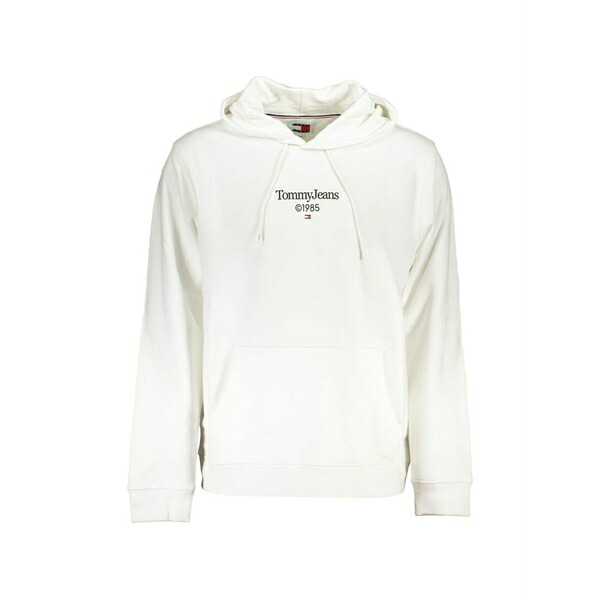 トミー ヒルフィガー メンズ パーカー・スウェットシャツ アウター Logo-print hoodie White