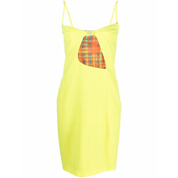 ディースクエアード レディース 衣裳 トップス Cut-out buckled minidress Yellow