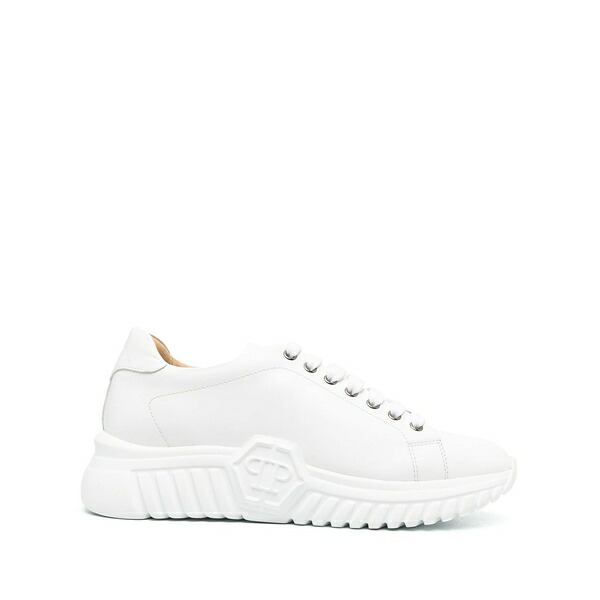 フィリップ飾り気のない メンズ スニーカー シューズ Runner basic low-top sneakers  White