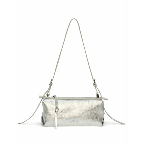 エムエスジイエム レディース ショルダーバッグ 御徒面子 Cylinder strap shoulder bag Silver