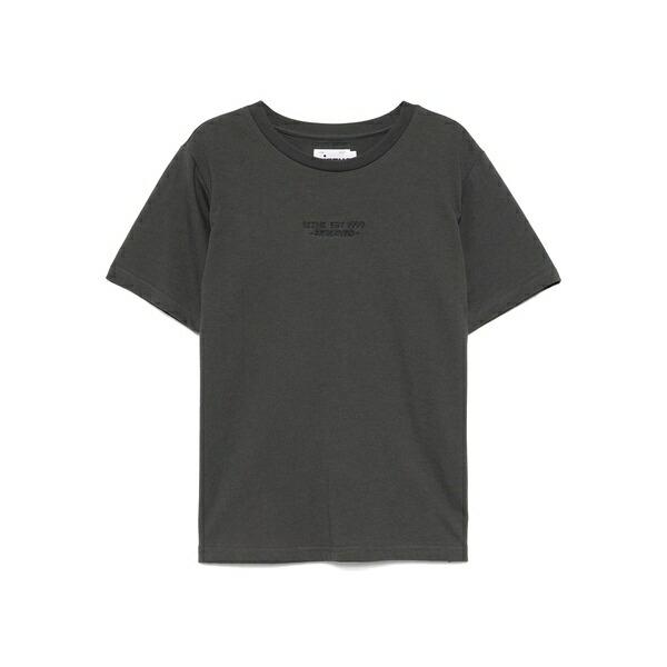 イズエ レディース ティーシャツ トップス Logo-embroidered t-shirt Grey