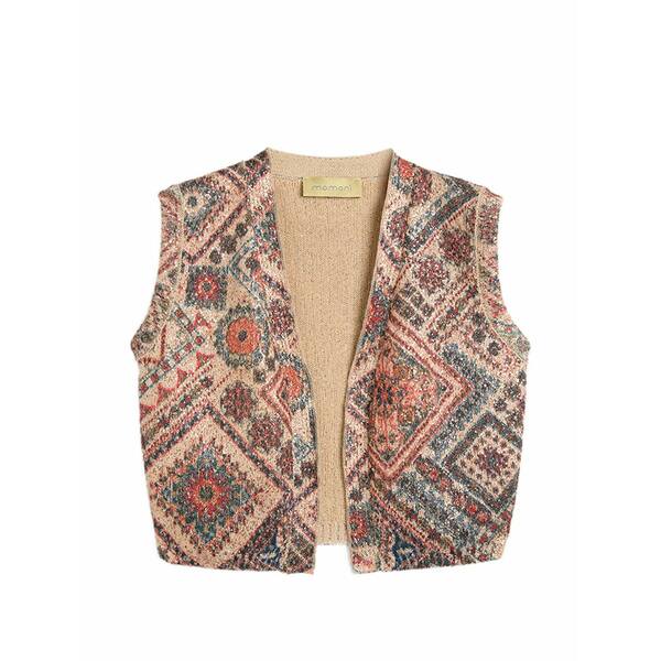 モモン レディース 上衣＆上衣 アウター Cerro sequin printed gilet Pink