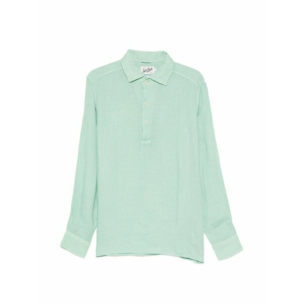 エムシーツーセイントバース メンズ スポーツシャツ トップス Raphael long-sleeve polo shirt Green