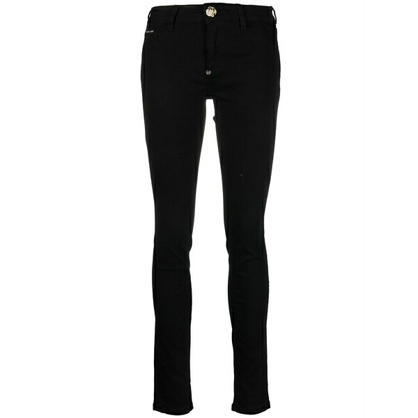 フィリップ飾り気のない レディース ジーンズズボン下 ボトムス Denim slim-cut jeggings Black