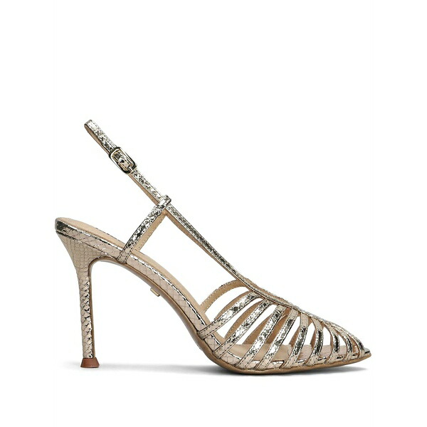 ローラはりつけ台 レディース パンプス シューズ Metallic slingback sandals Gold
