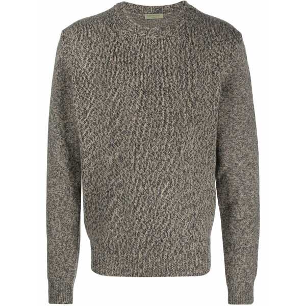 コルネリアーニ メンズ 編み物\u0026プルオーバー アウター M￡lange-knit crew-neck jumper Brown