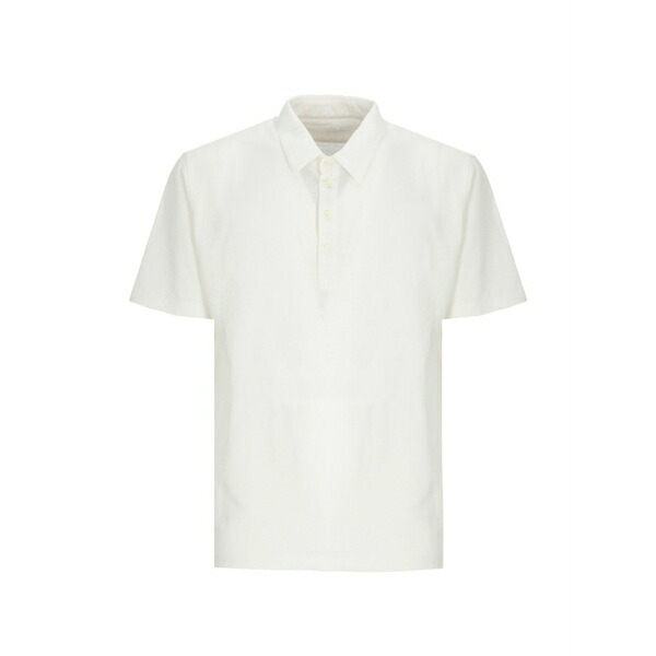 １２０％リノ メンズ スポーツシャツ トップス Short-sleeved polo shirt White