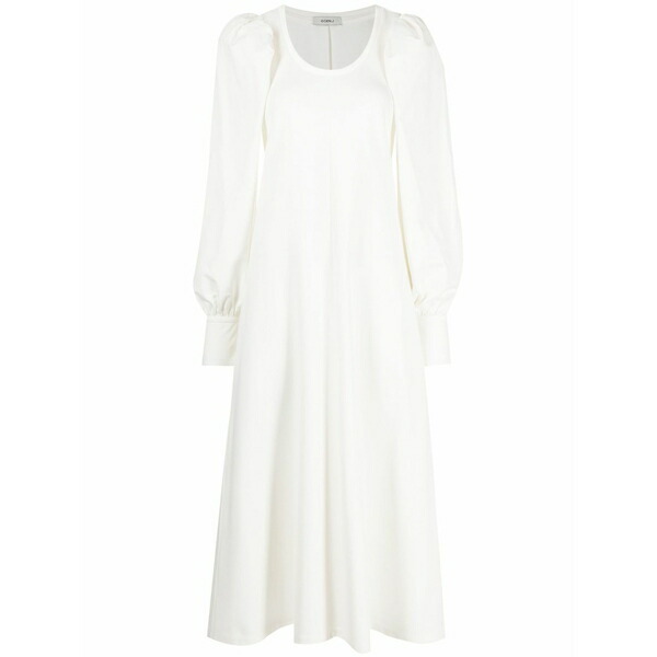 ゴエンジェイ レディース 衣装 トップス Flared puff-sleeve dress White