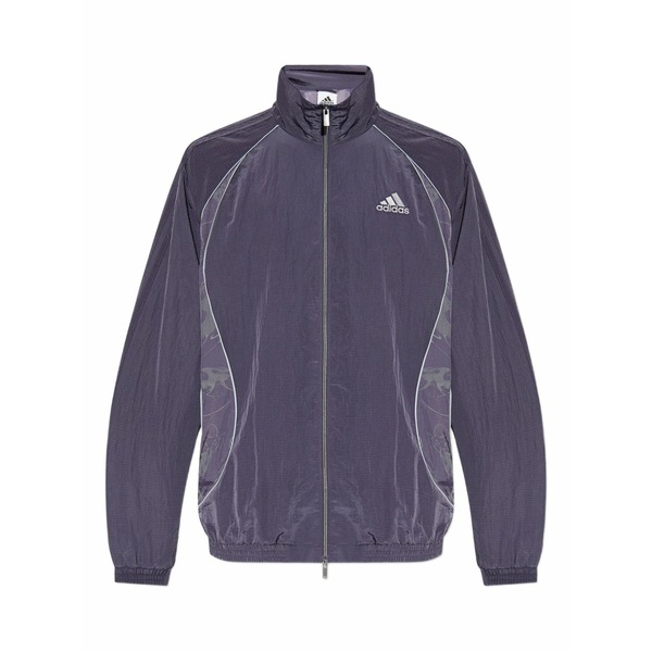 アディダス メンズ パーカー・スウェットシャツ アウター Zip-up track jacket Purple