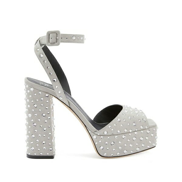 ジュゼッペザノッティ レディース サンダル シューズ New betty sparkle 120粍 platform sandals Grey