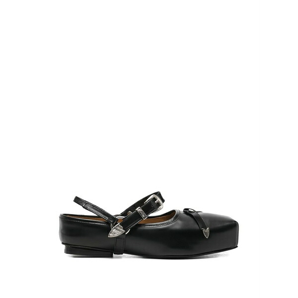 トゥーガ ピューラ レディース スリッポン・ローファー シューズ Detachable-strap leather loafers Black