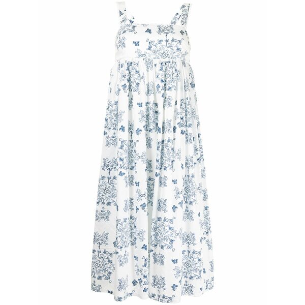 マッグロー レディース 衣裳 トップス Florence porcelain print dress White
