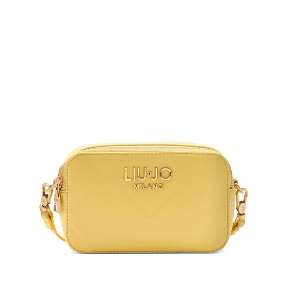 リュージョー レディース ショルダーバッグ 御徒面子 Diamond-pattern cross body bag  Yellow